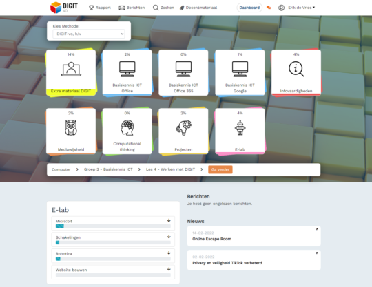 DIGIT-vo leerlingomgeving
