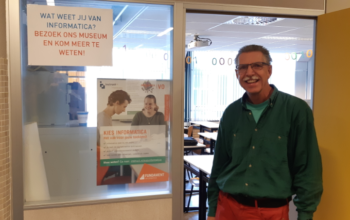 in gesprek met informaticadocent Albert Tramper