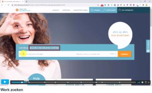 video DIGIT-start werk zoeken