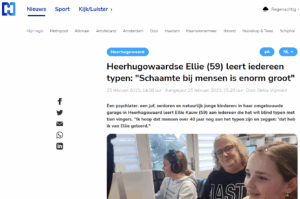 Veel lol met typen bij Ellie