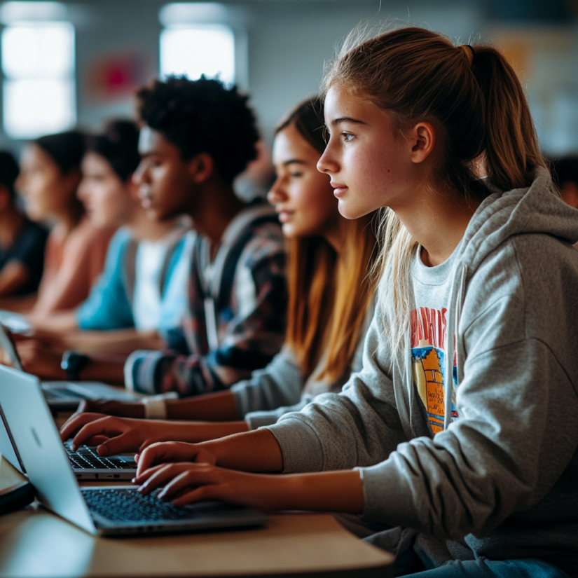 scholieren digitaal aan het werk digit vo